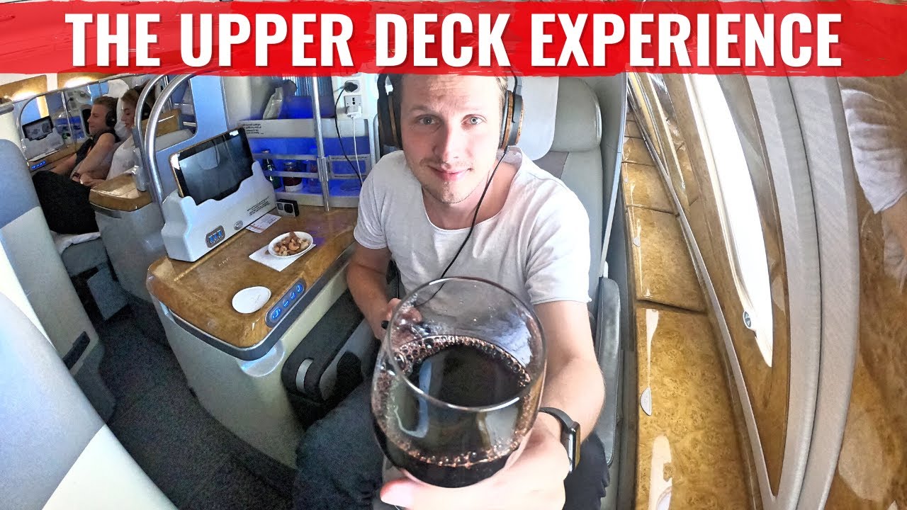 Review: EMIRATES A380 LUXURIOUS Business Class & Bar Experience