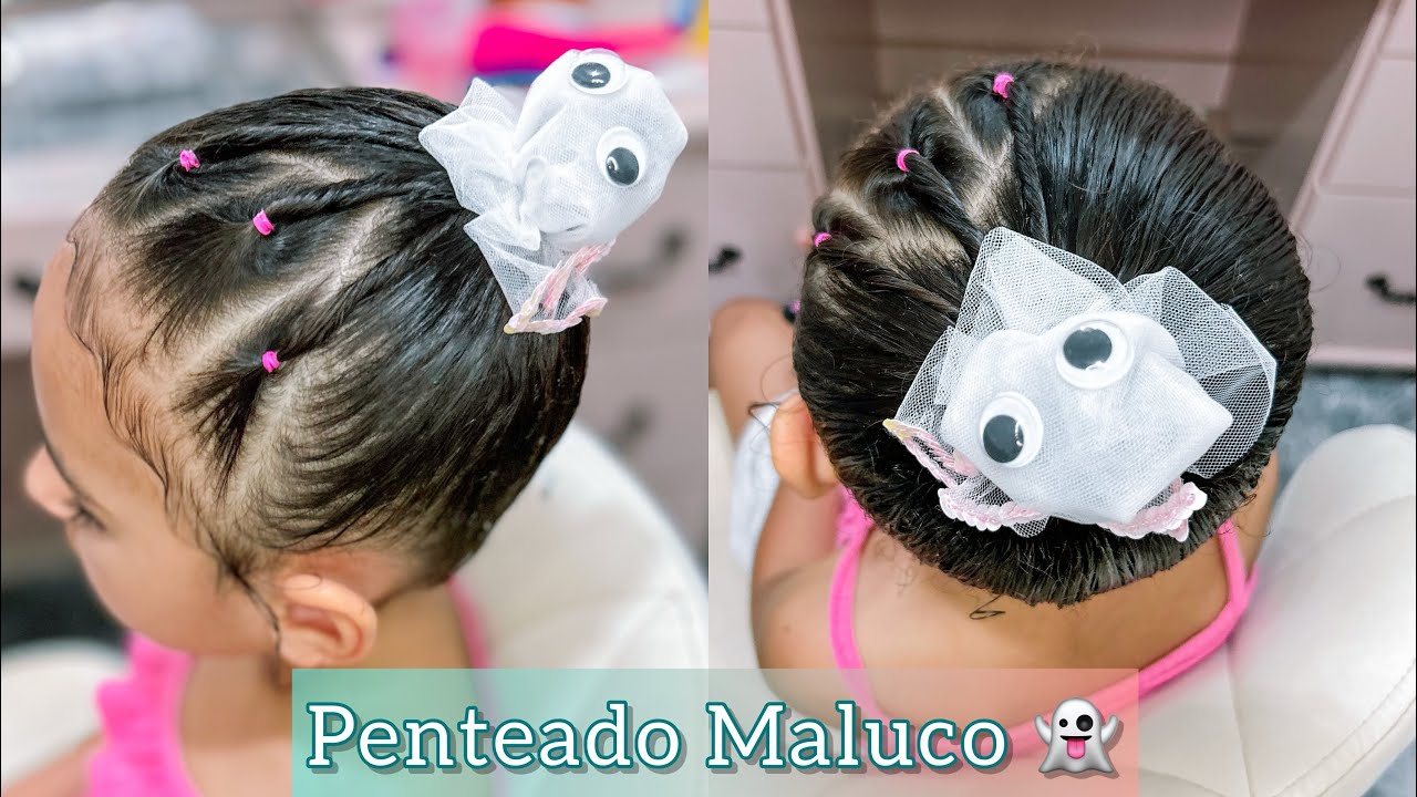 Penteado Maluco infantil para Halloween 👻 Children's crazy hairstyle for Halloween