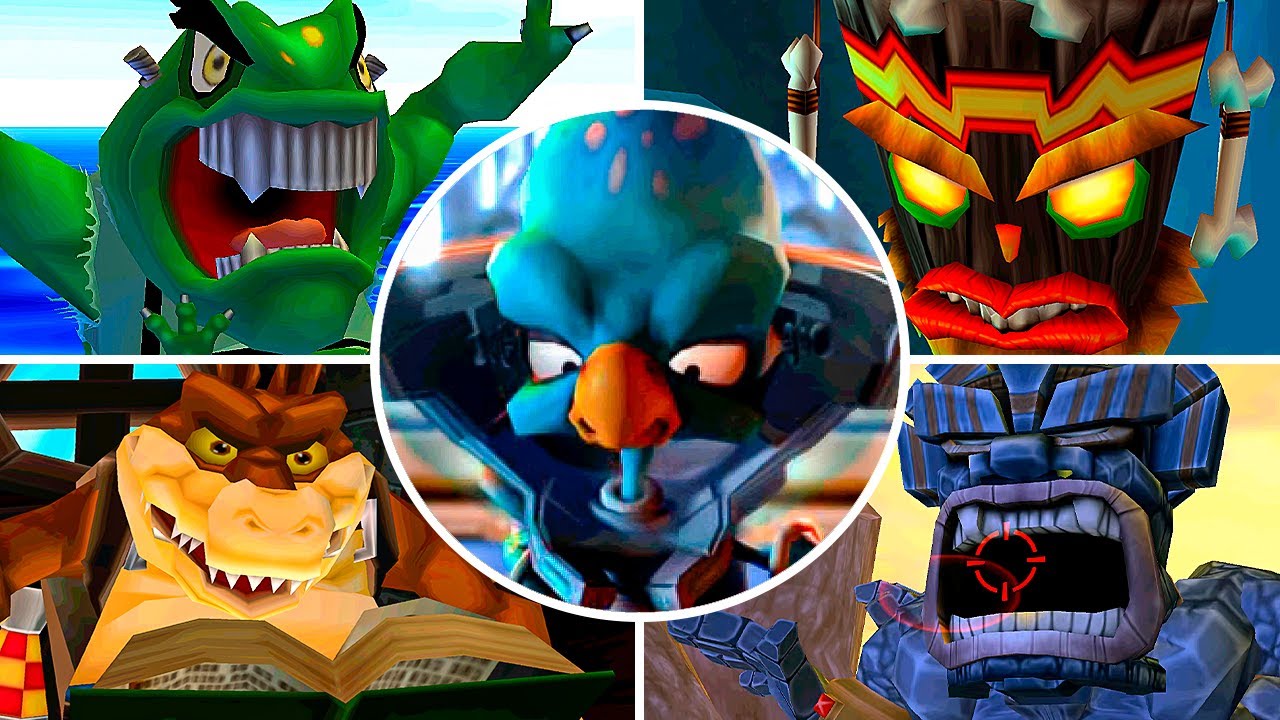 Crash Twinsanity - All Bosses (No Damage) & Ending | 4K 60FPS