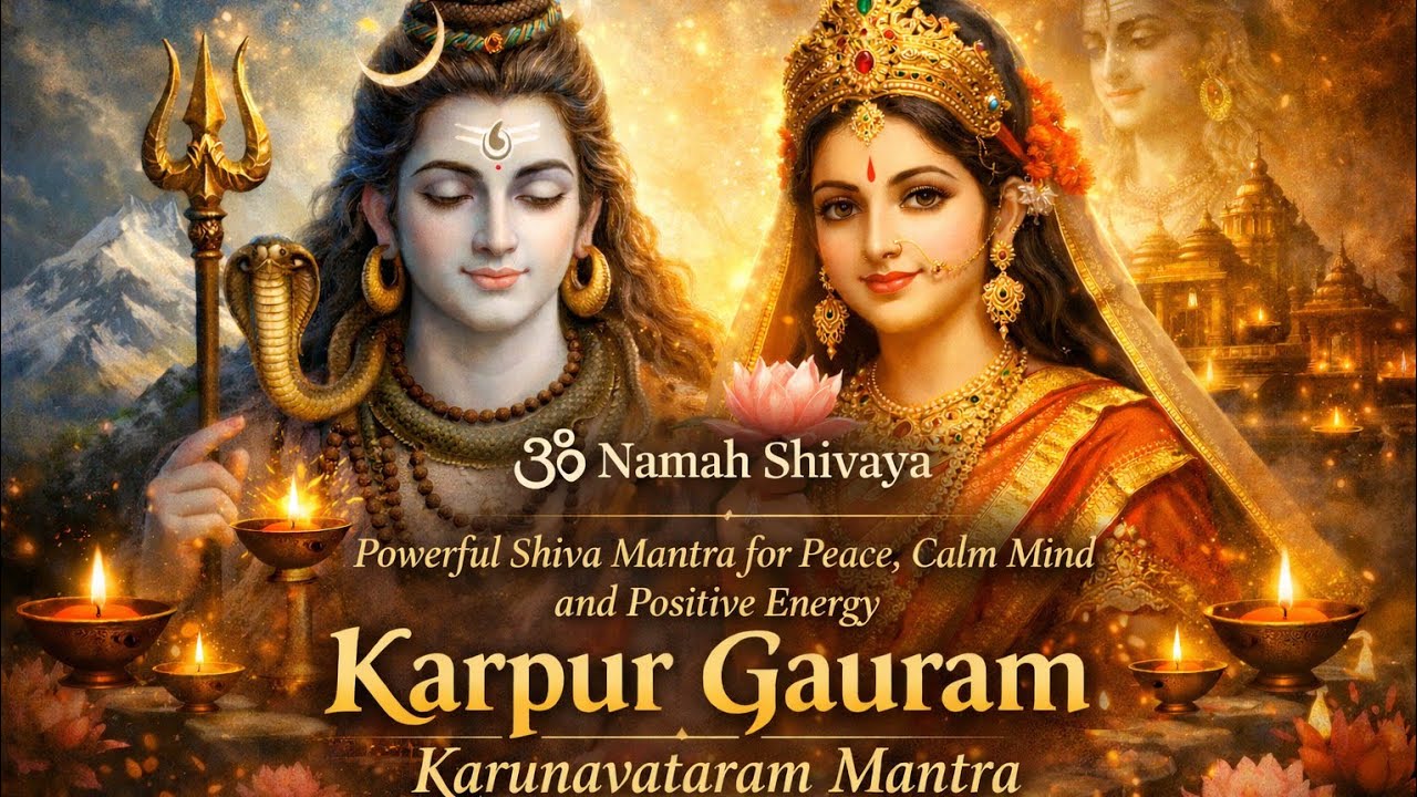 Karpur Gauram Mantra | Powerful Shiva Mantra for Peace, Calm Mind & Positive Energy