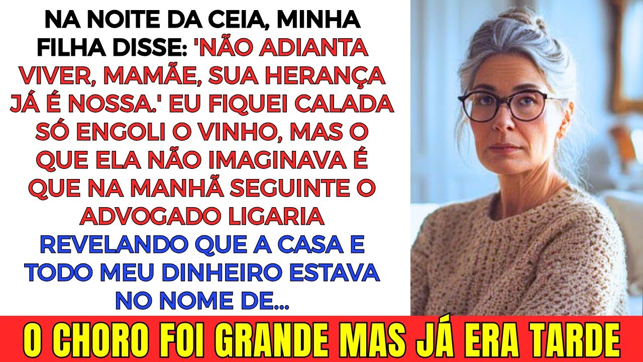 Na ceia, minha filha já me dava como morta… mas o advogado revelou algo inesperado...E eu...