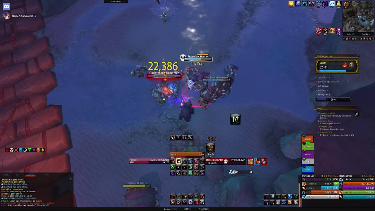 Neltharion's Lair Mythic +9 Guardian Druid PoV (Raging/Necrotic)