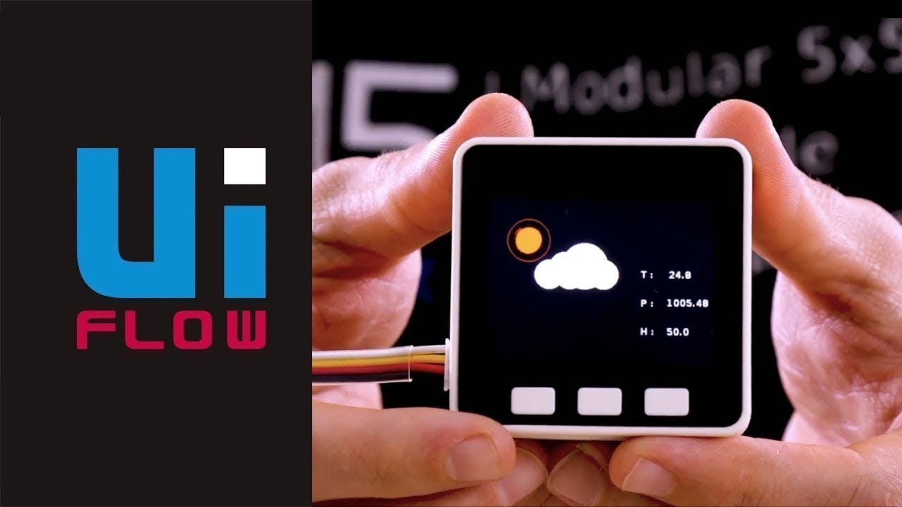 🌦 UIFlow для начинающих. Урок 7. Погодная станция
