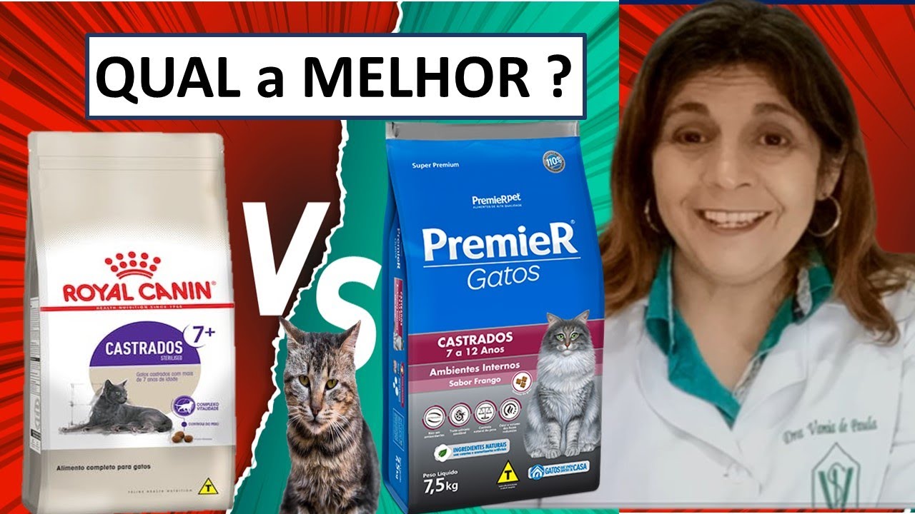Ração para Gato com mais de 7 anos  Royal Canin versus Premier  qual a melhor