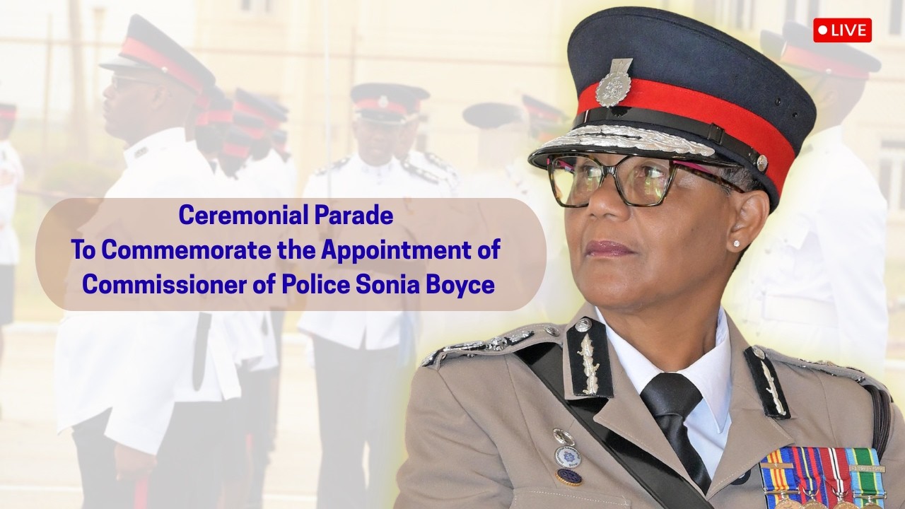 Ceremonial Parade to Commemorate the Appointment of Commissioner of Police Sonia Boyce