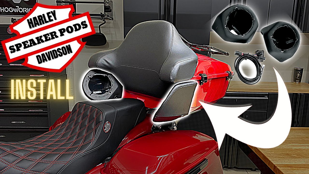 Установка комплекта акустических систем Harley Tour-Pak / корпуса