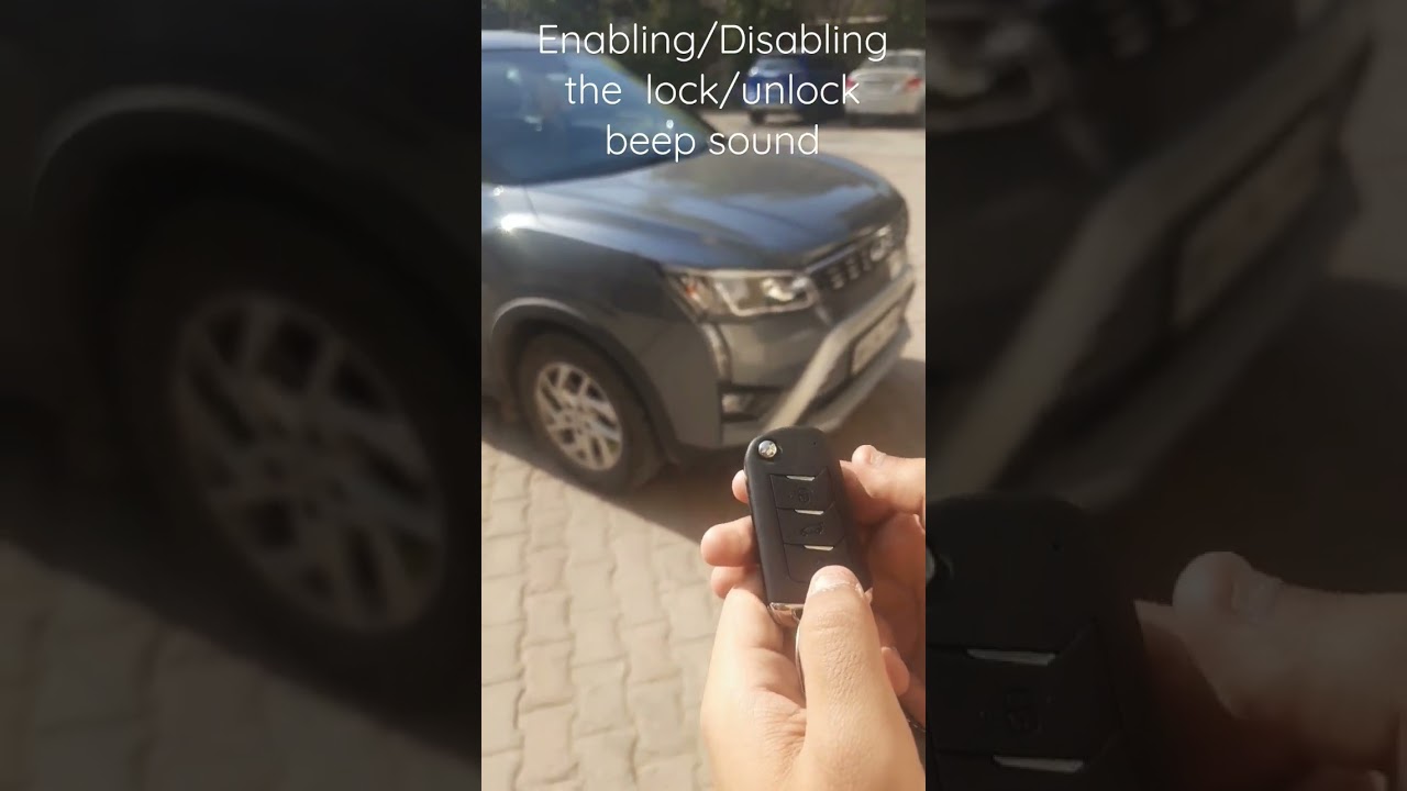 Way to Enable/Disable the beep sound in your car from the key