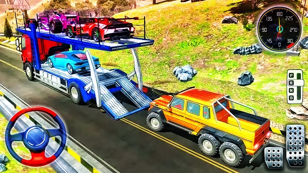 Grand Car Transport Truck Driving Simulator - Car Carrier Truck Cargo Sim 3d - Best Android GamePlay