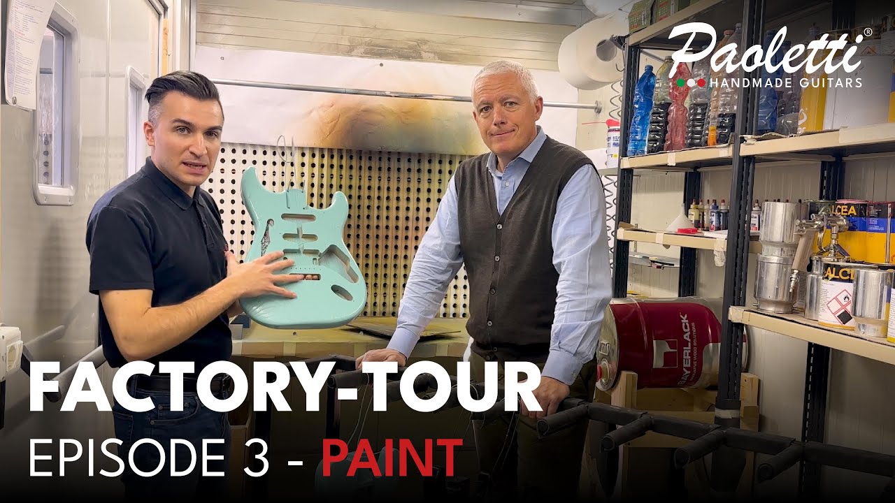 PAINT | episode 3 | Paoletti Guitars FACTORY TOUR (4K) #howitsmade #factorytour #guitarmaker