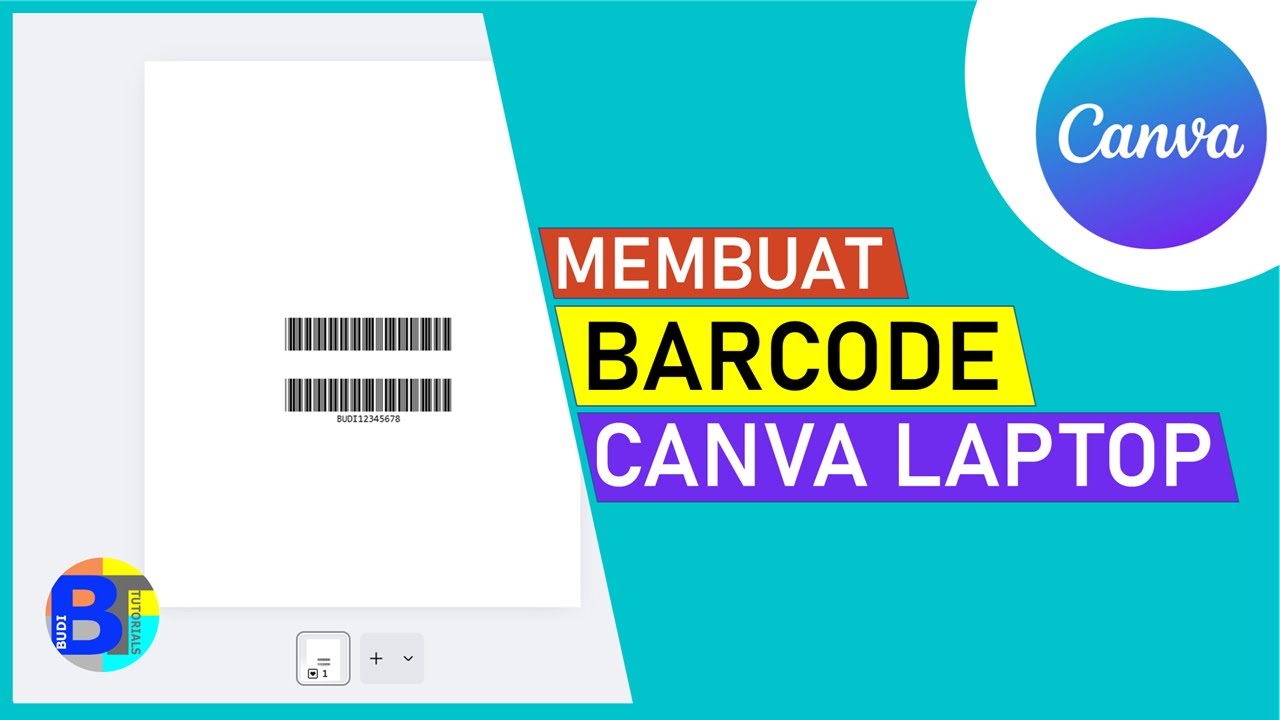 Cara Membuat Barcode (Kode Batang) di Canva Laptop | Belajar Canva Pemula