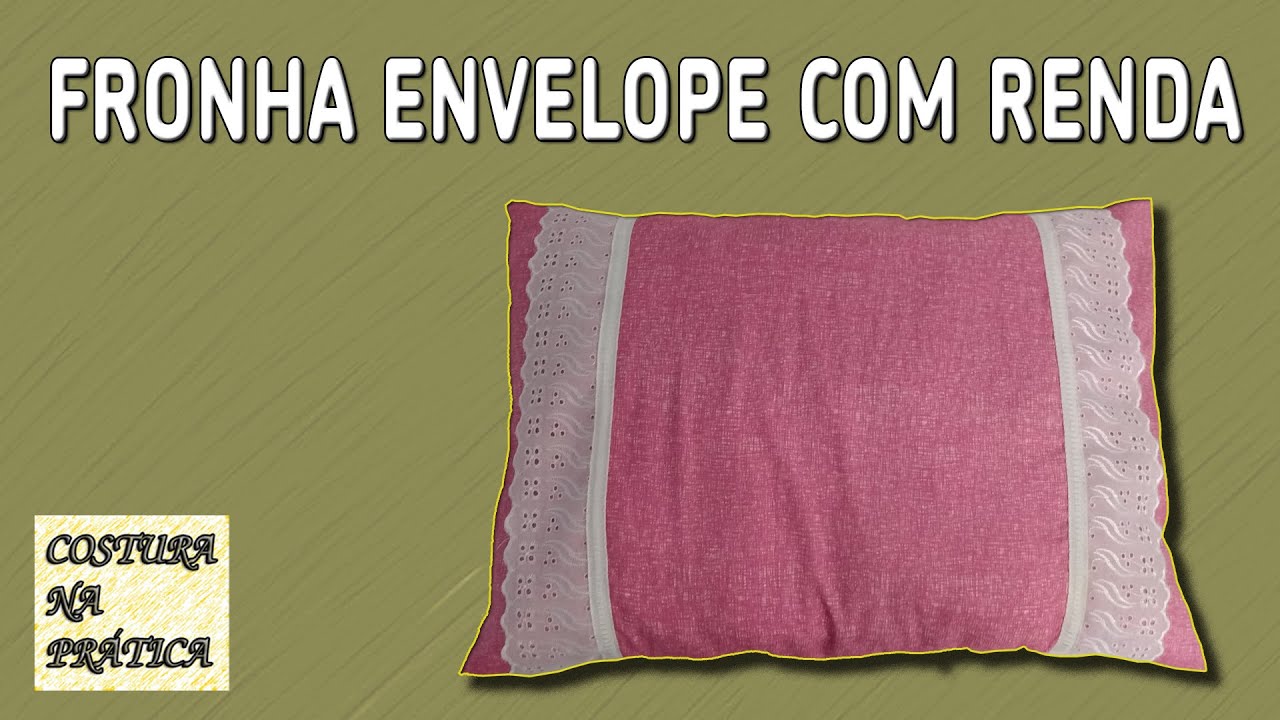 Fronha Envelope Com Renda