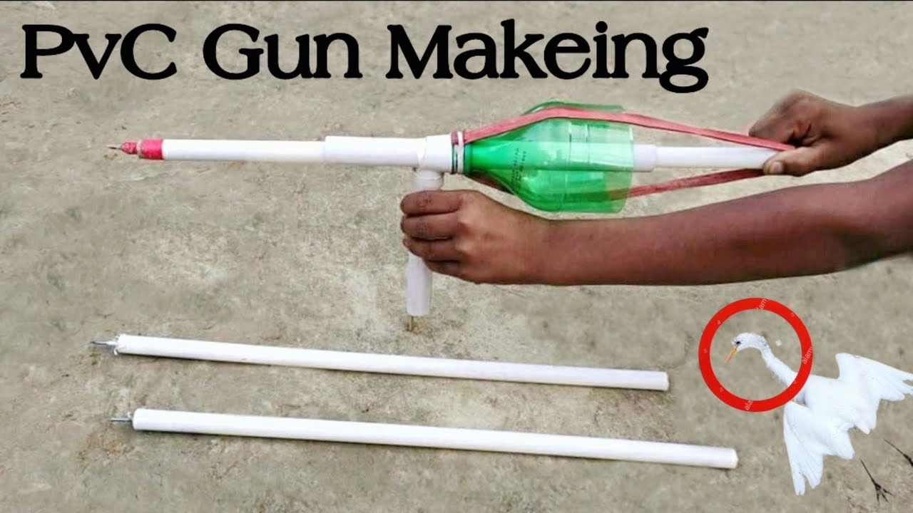Pvc GUN Making। Hand Made Easy AIR GUN। DIY | HOME MADE AIR GUN SLINGSHOT EASY WORK 100% | Air gun।