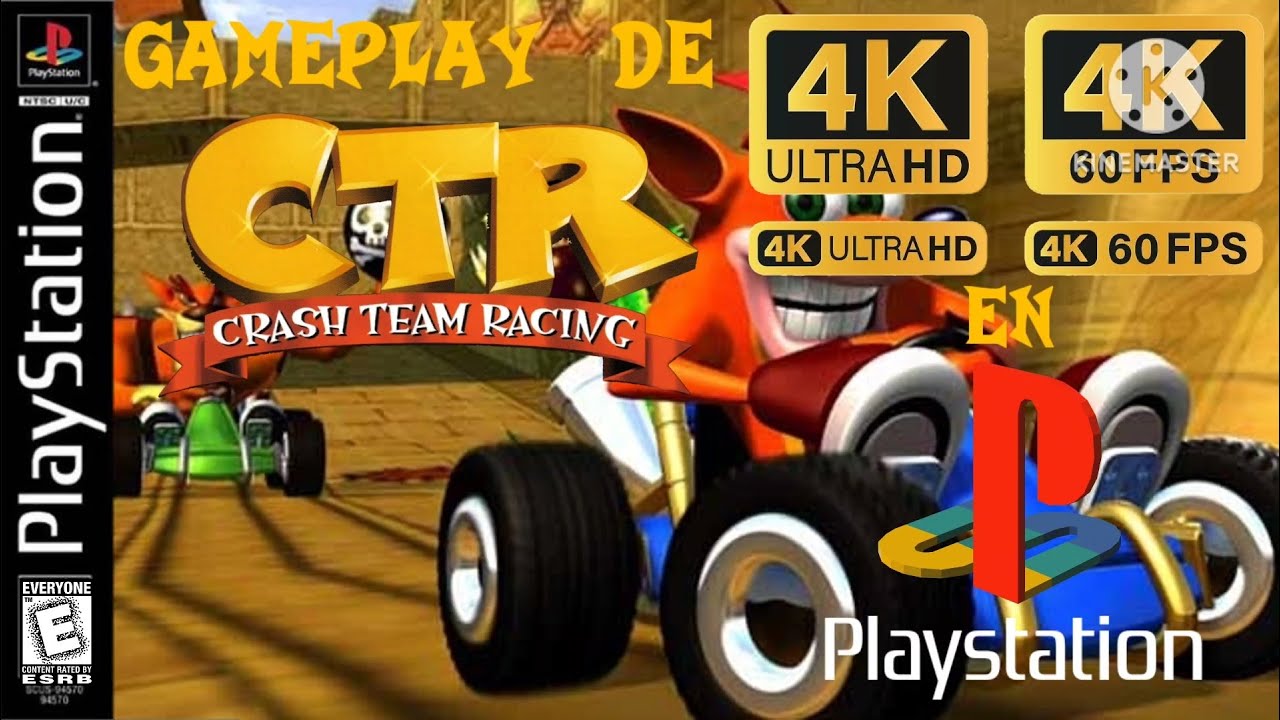 Gameplay De CTR: Crash Team Racing (1999) (PS1 4K Ultra HD 60FPS)