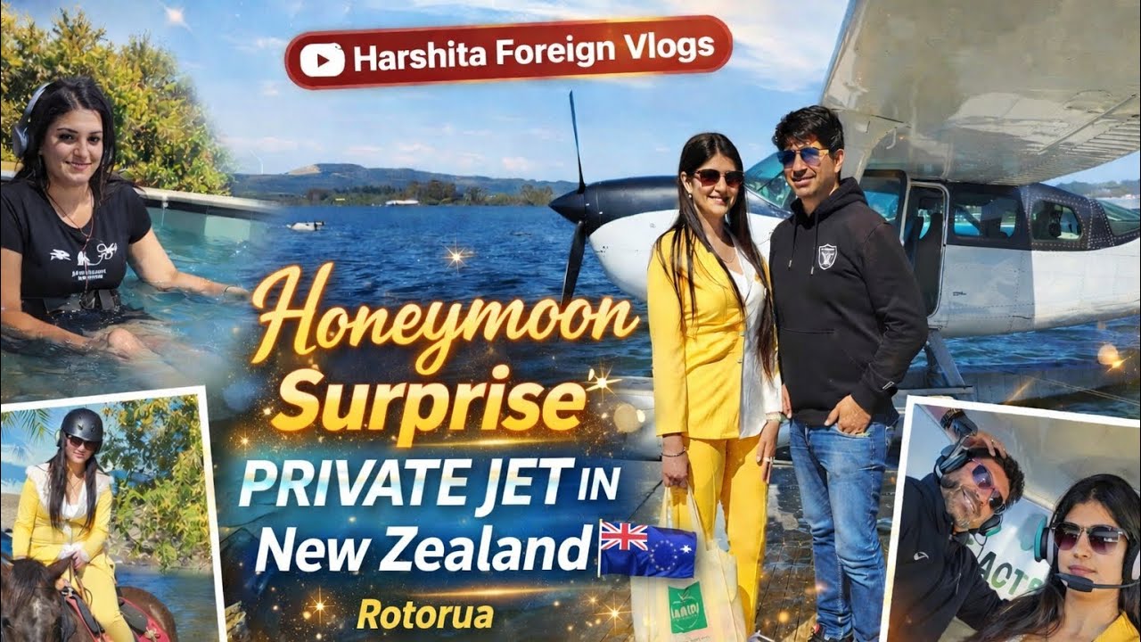 He Booked a PRIVATE JET for My First Birthday After Marriage 😭✈️ Dream Honeymoon in Rotorua NZ #vlog