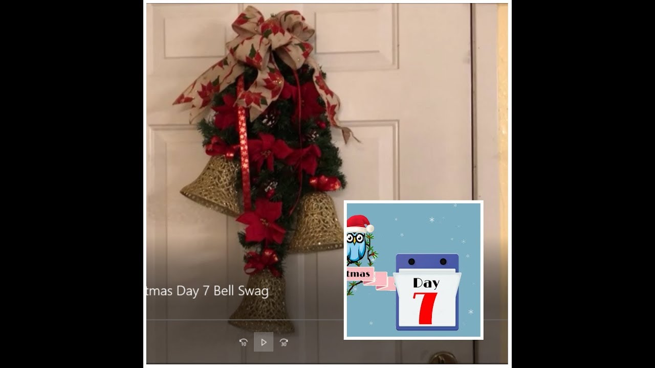 Tricia's Creations: 12 Days of Christmas Day 7 Bell Swag