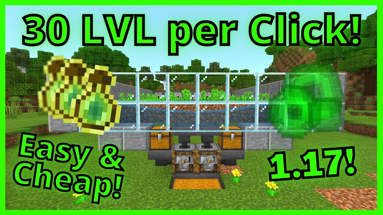 BEST MINECRAFT BEDROCK 1.17 POTATO XP FARM | LVL 30 IN few SECONDS | for PS4/XBox/Switch/Win10/MCPE
