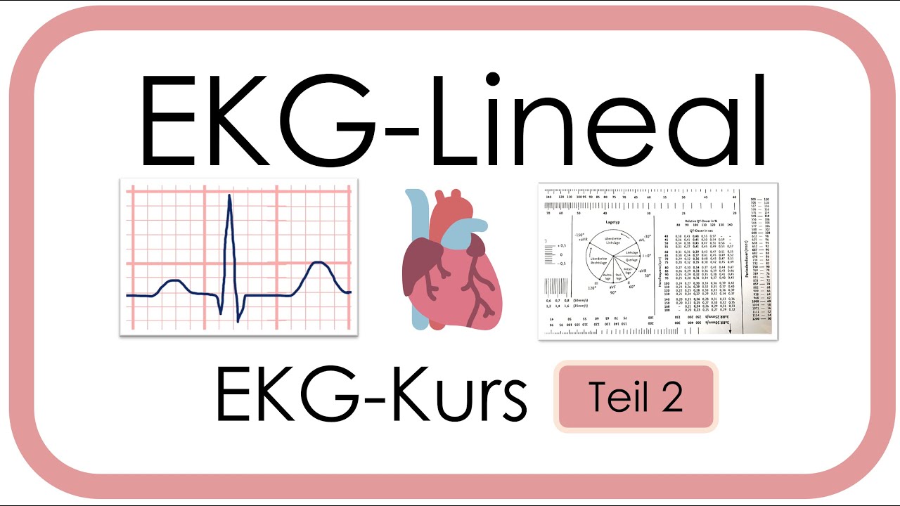 EKG Lineal richtig verwenden - Praktische Tipps (Frequenz, Lagetyp, Zeiten, Fallbeispiel)