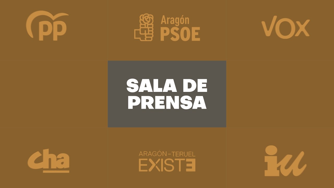 Rueda de prensa de Chunta Aragonesista