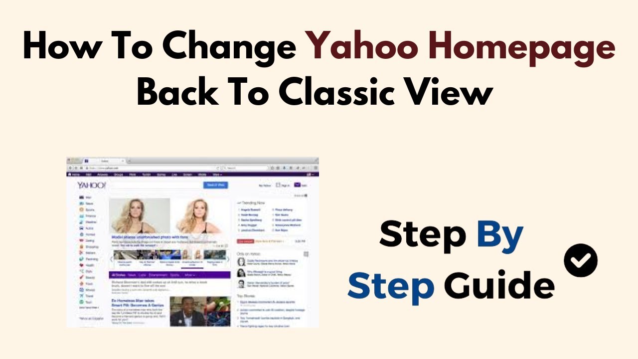 Как вернуть главную страницу Yahoo в классический режим (2026)