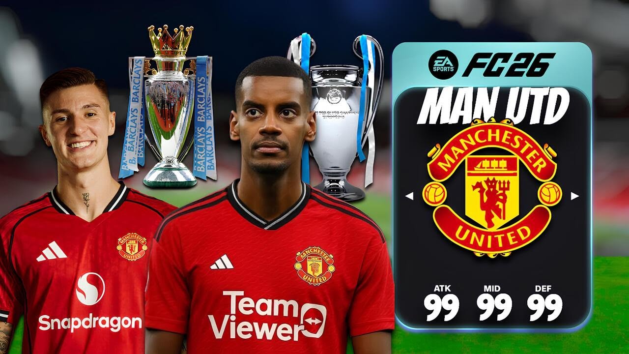 🔥Naggy&aacute; TETTEM a Manchester UNITED csapat&aacute;t az FC 25-ben! ⚽🏆