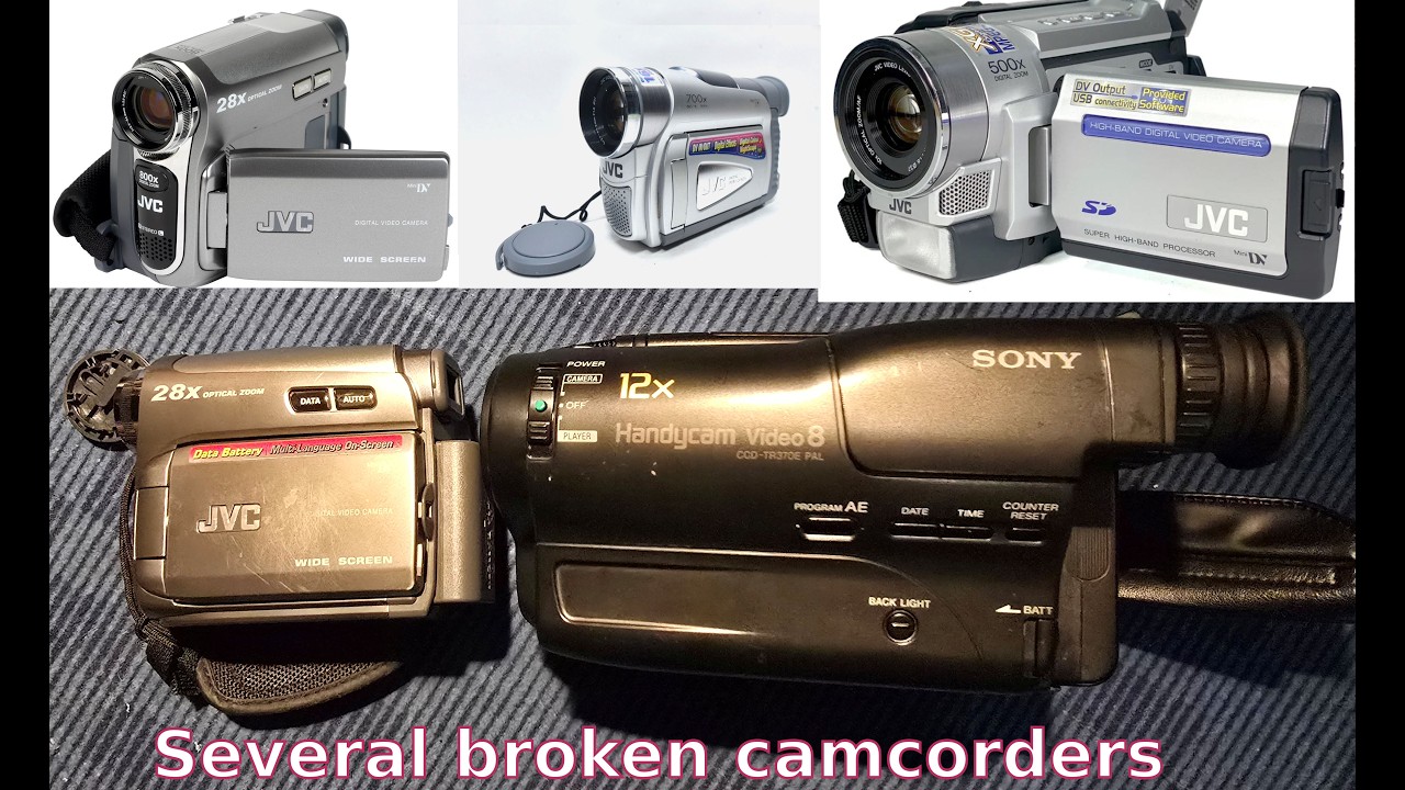 Sony CCD-TR370E, JVC GR-D720EK, GR-D31EK, GR-DVL365EK  Safeguard mode and CCD failure.
