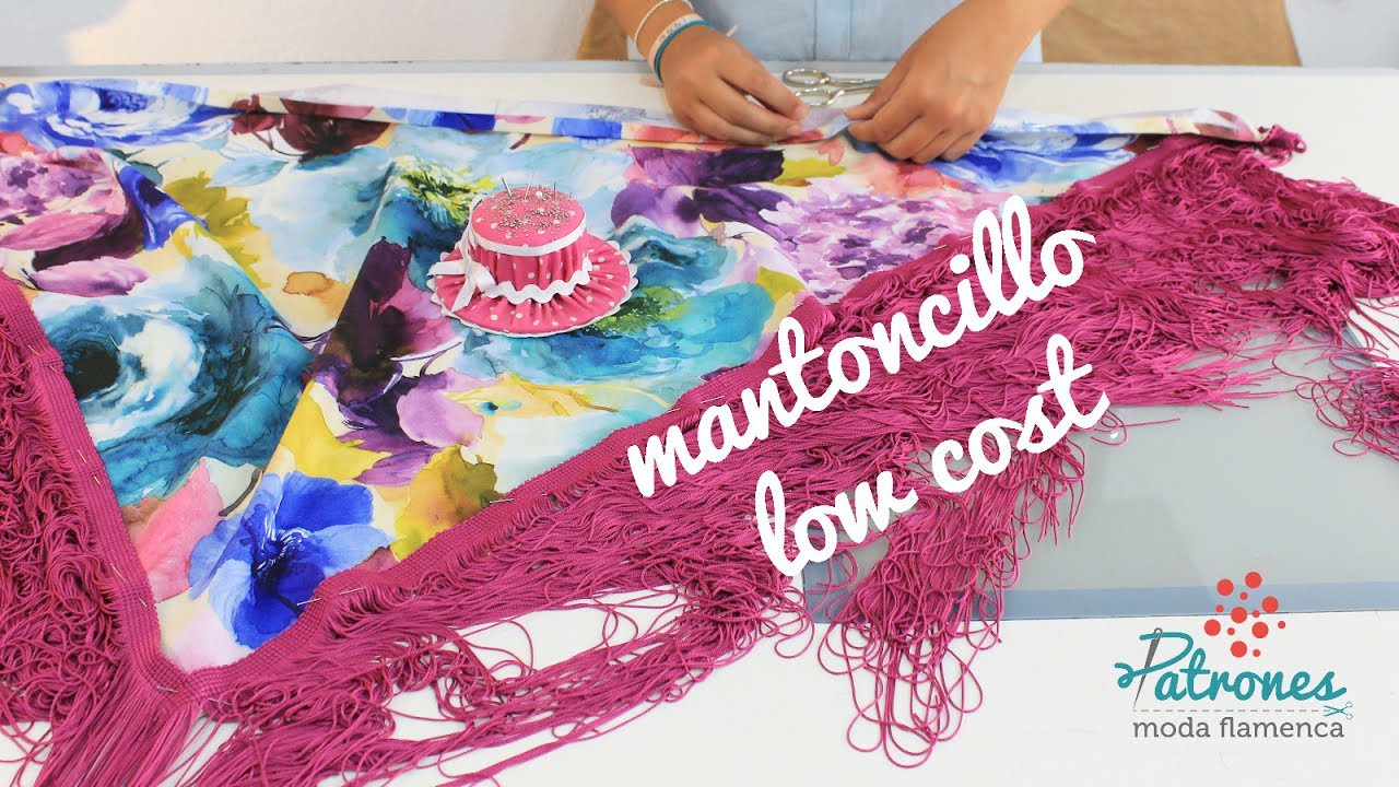 Mantoncillo de flamenca low cost - Tutorial