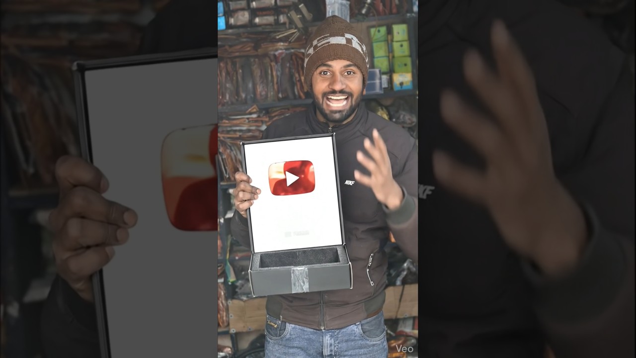YouTube silver play button a Gaya 
