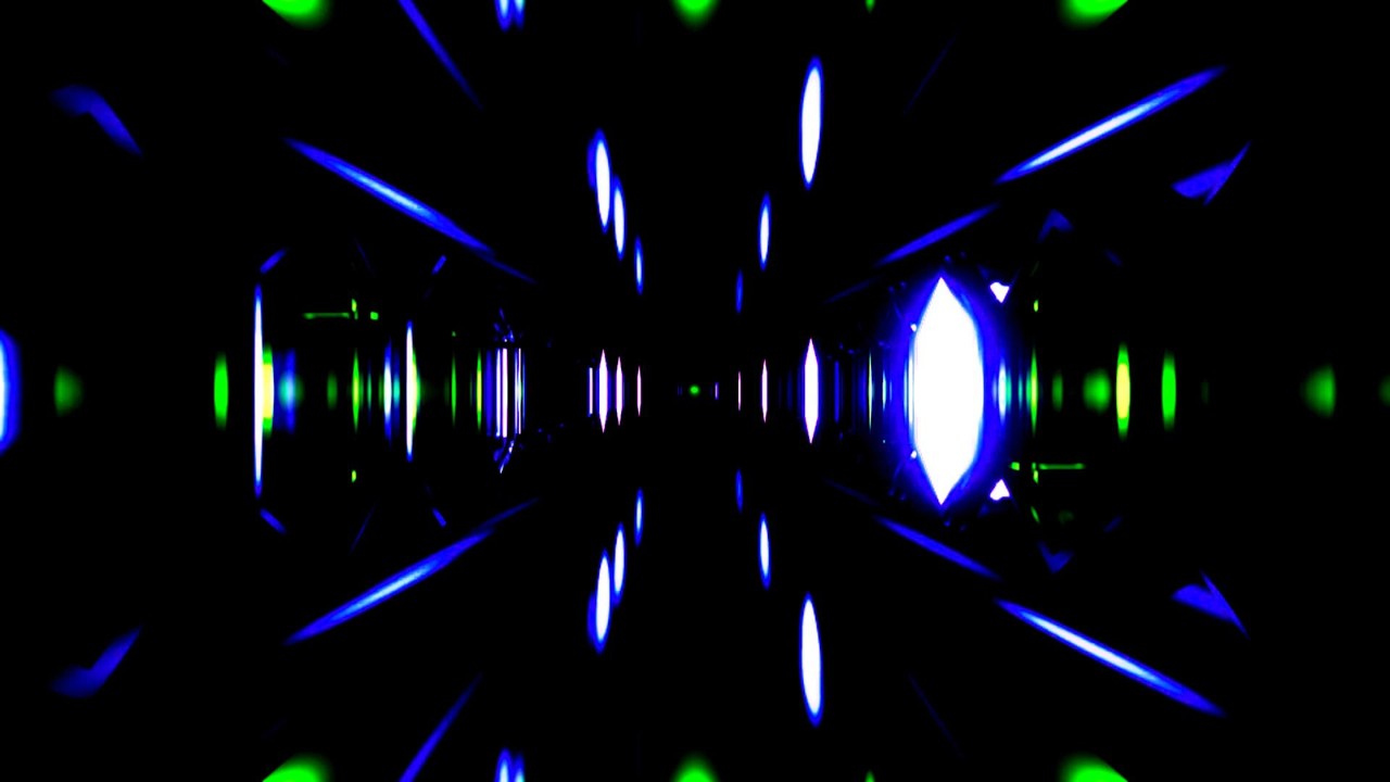 4K TUNEX – Unendliches Blaues Neon-Portal | Futuristischer Sci-Fi Tunnel 4K (2 Stunden Ohne Audio)