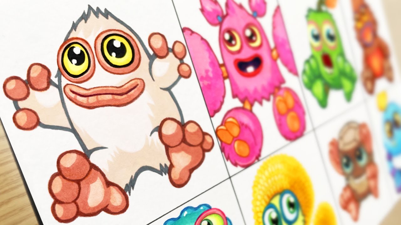 Drawing - BABY Monsters : Dawn of Fire [My Singing Monsters] #03