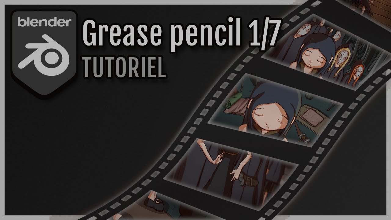 Créer dessins animés et animations 2D – TUTORIEL BLENDER, grease pencil 1/7