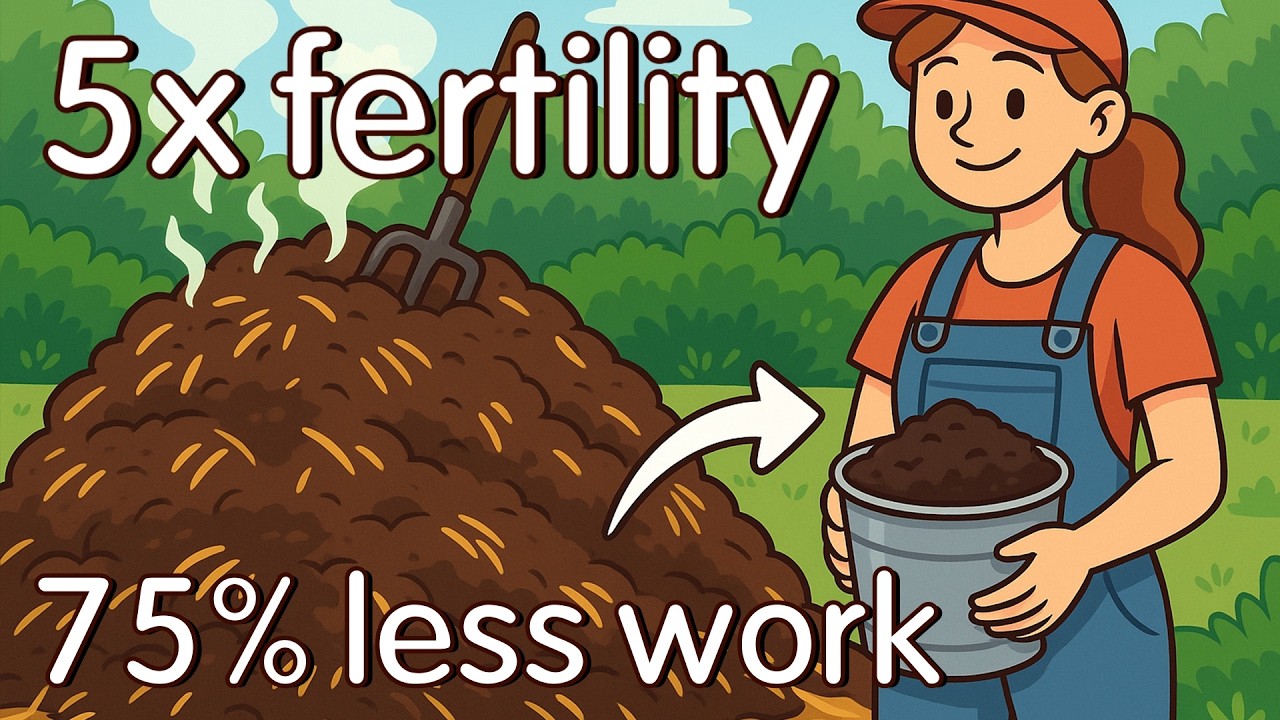 5 times the soil fertility with a quarter of the composting work