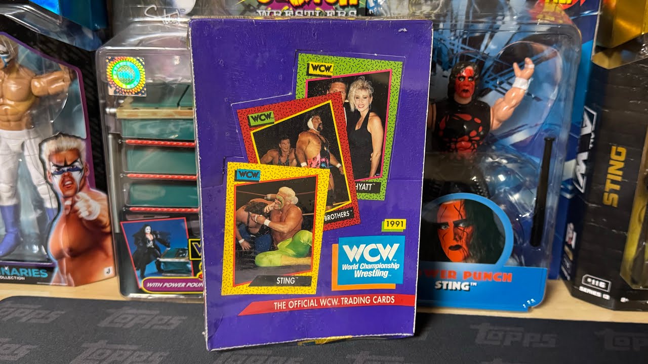 Распаковка коллекционного издания WCW Impel 1991 года! В поисках голографического Стинга!