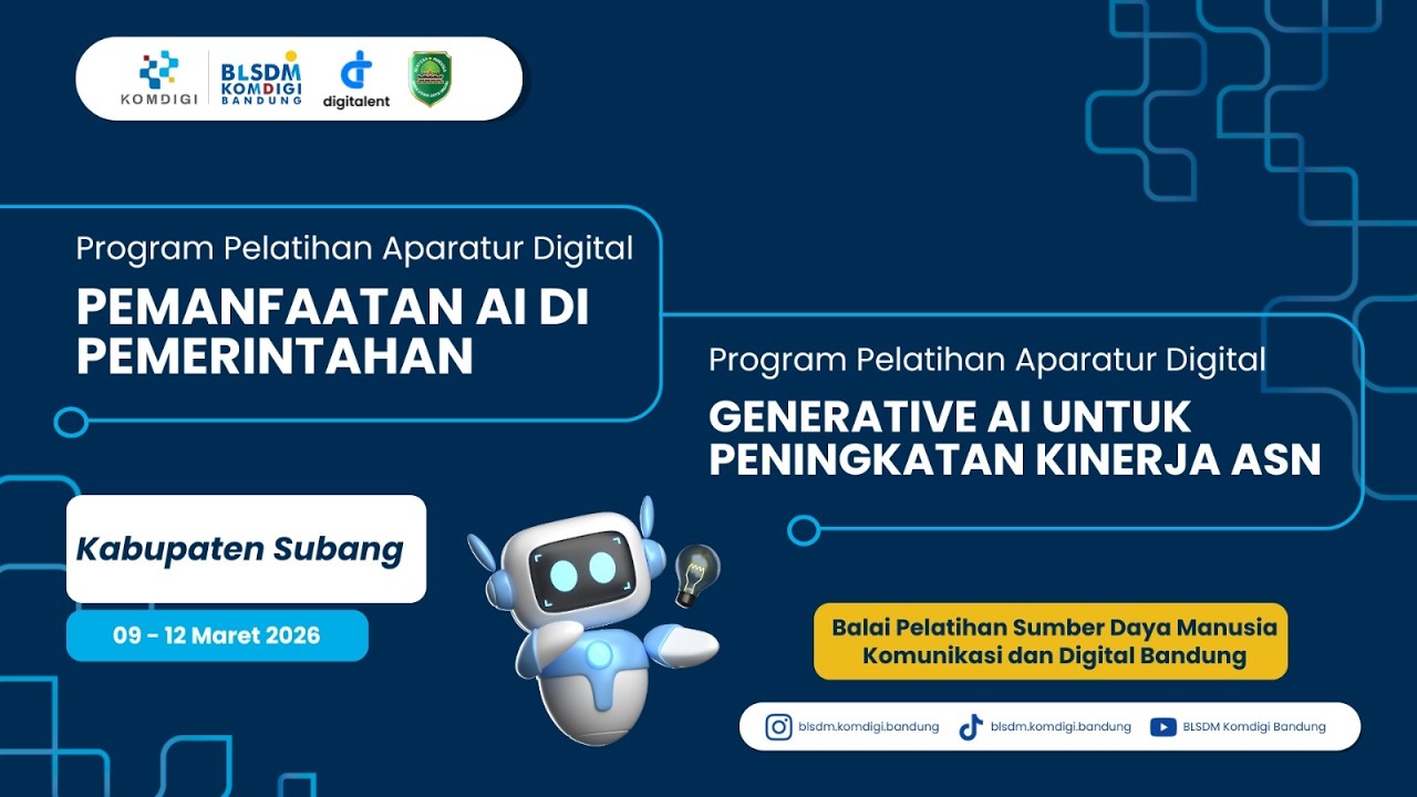 Pembukaan Pelatihan Aparatur Digital PAIP Batch 3 dan GAIPKASN Batch 1 Kab. Subang