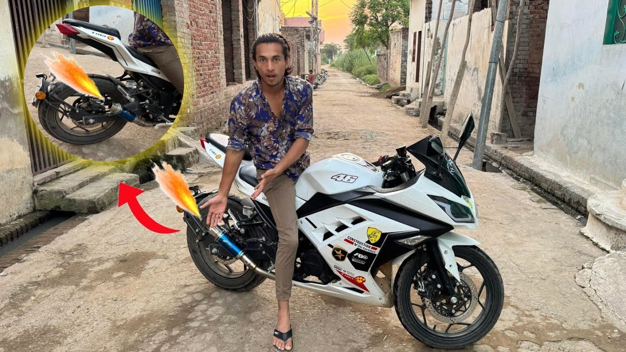 Bike Ko New Exhaust Laga Diya