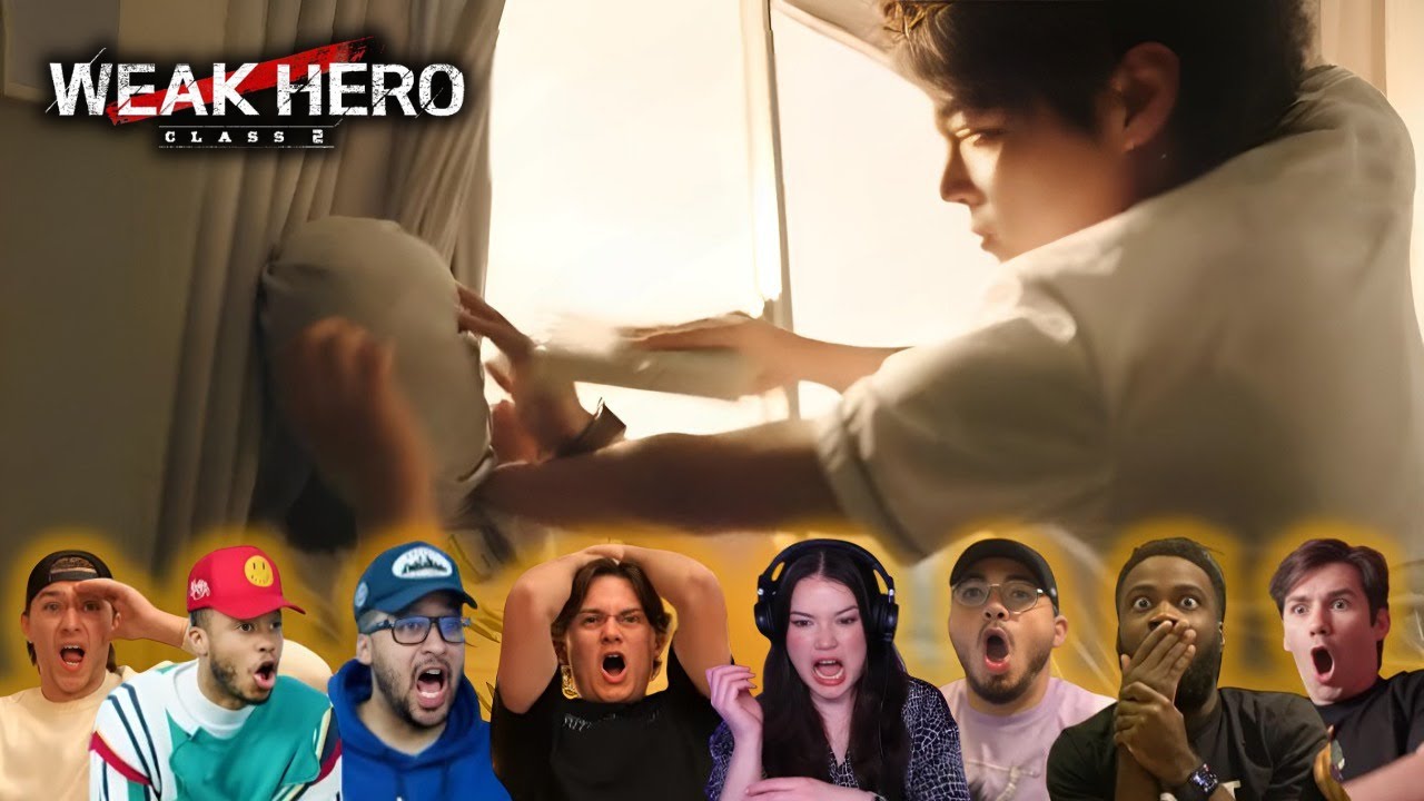 First Time Reaction to ''SI-EUN VS YOUNG-BIN'' in Weak Hero Class 1 E1 | Reaction Mashup