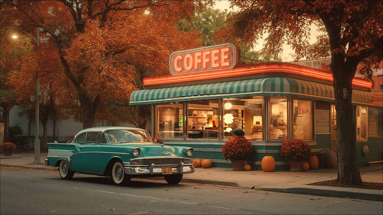 Nostalgic Autumn Jazz 1950s ORIGINAL Music | Vintage Nonstop Playlist - 1050s Coffee Shop