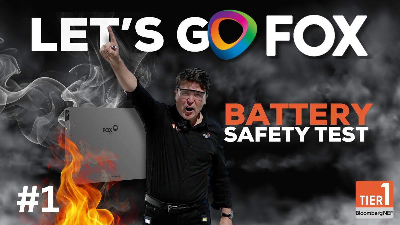 Fox ESS Battery Safety Test #1 - Fire Test with Mark Becker