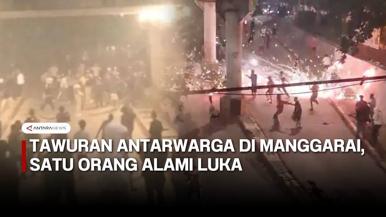 Dipicu 'petasan'! Tawuran antarwarga di Manggarai, satu orang alami luka