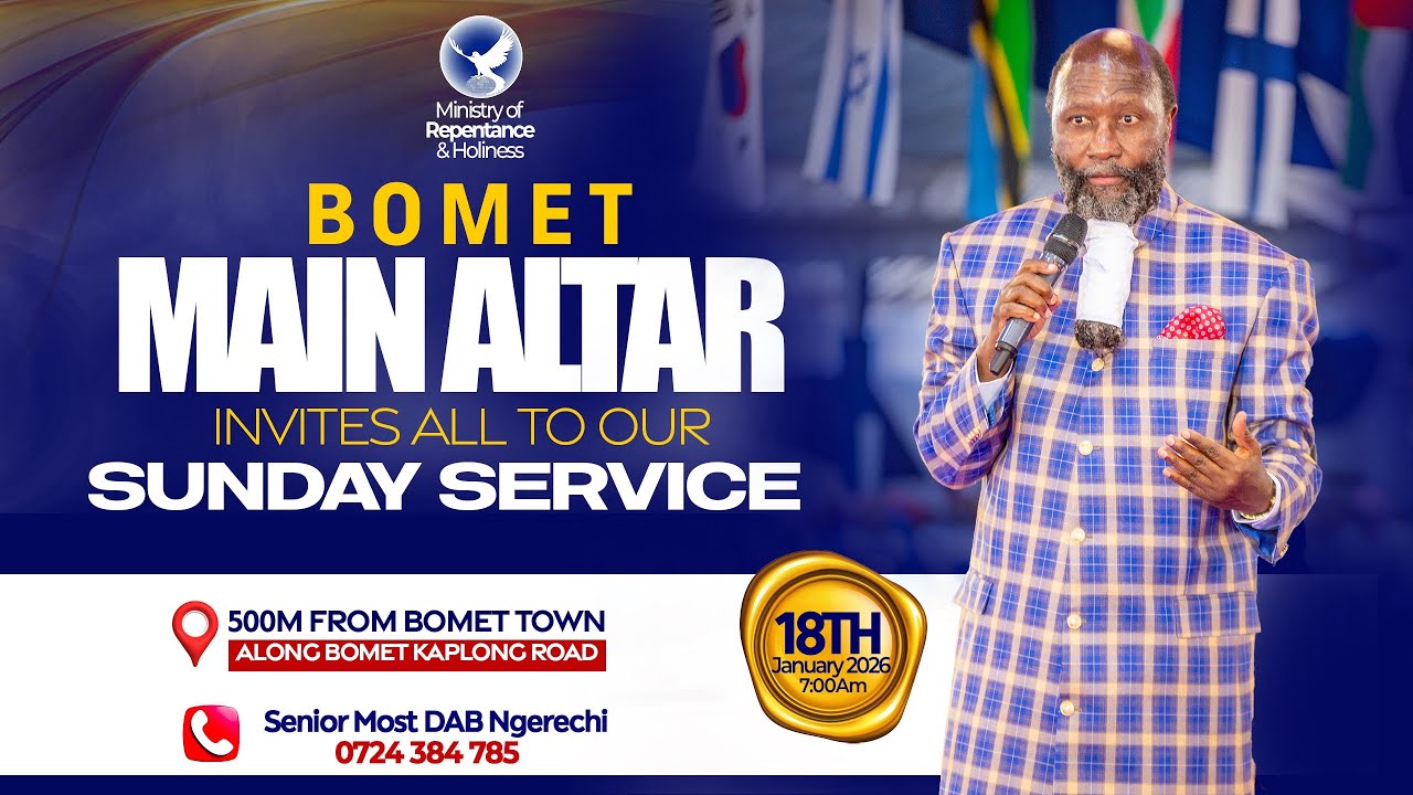 BOMET MAIN ALTAR SUNDAY CELEBRATION SERVICE || 17TH JANUARY 2026