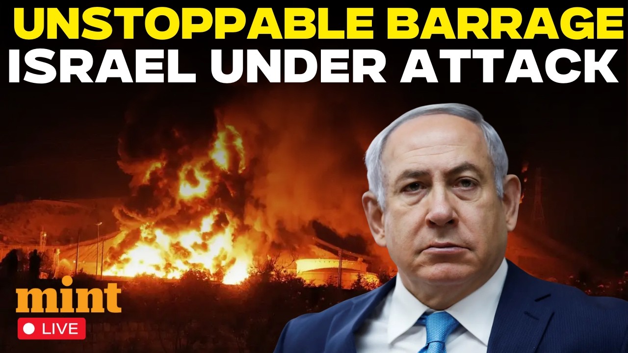 Israel vs Iran LIVE | Iran Pounds Israel with 6 Strikes in 7 Hours,Panic & Injuries Mount |Netanyahu