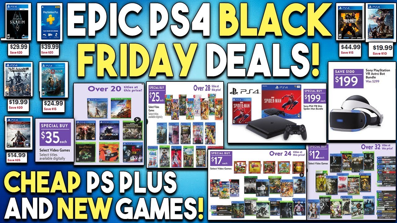 EPIC PS4 Black Friday Deals REVEALED for NEW Games - CHEAP PS+ and MORE!