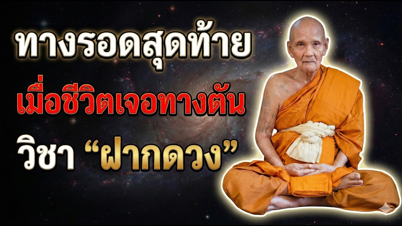 มืดแปดด้าน? หาทางออกไม่เจอ? ฟังคลิปนี้! วิธี 'ฝากดวง' หลวงปู่ดู่ พลิกชีวิตติดลบให้พบปาฏิหาริย์ทันตา