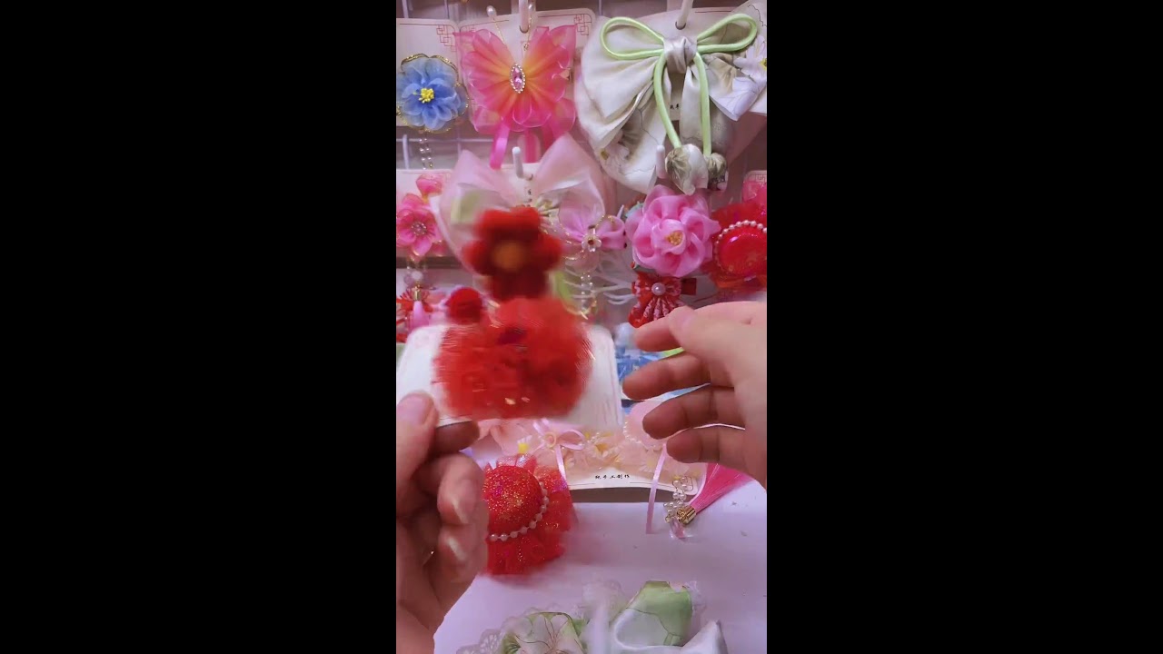 "Assorted Pastel Hair Clips Display: Pretty Floral Hair Clips and Bows Collection 💝 (Live Now)"