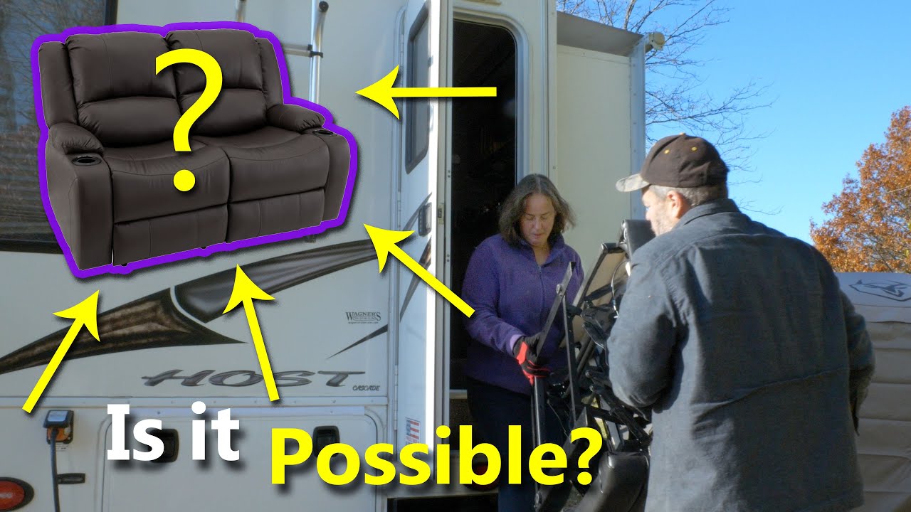 Can you Upgrade your Truck Camper Recliner?  | RecPro Charles Loveseat in Host Cascade TC | E69