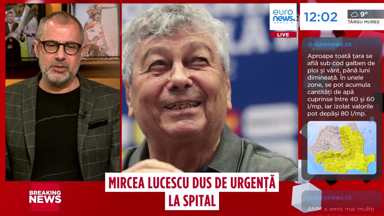Mircea Lucescu dus de urgență la spital