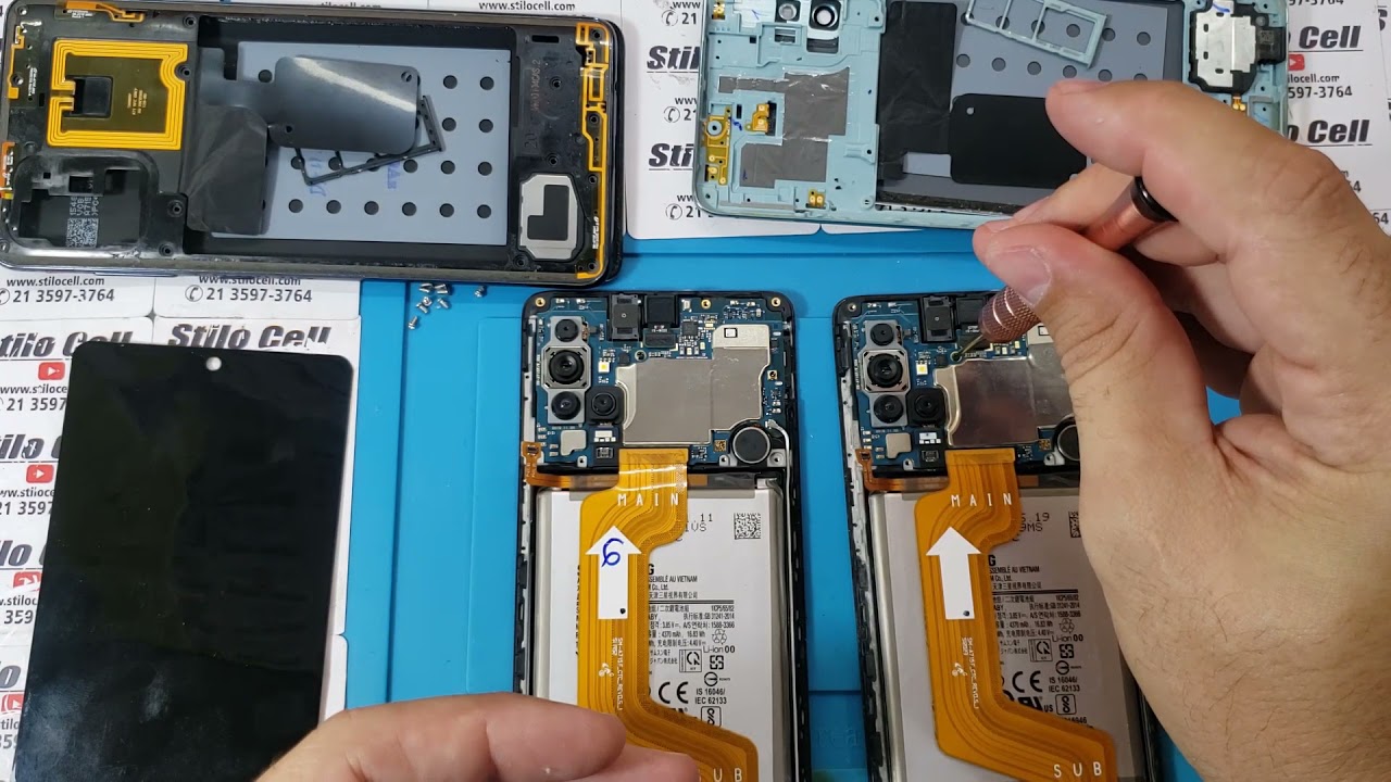 Samsung Galaxy A71 Como abrir e trocar placa mãe