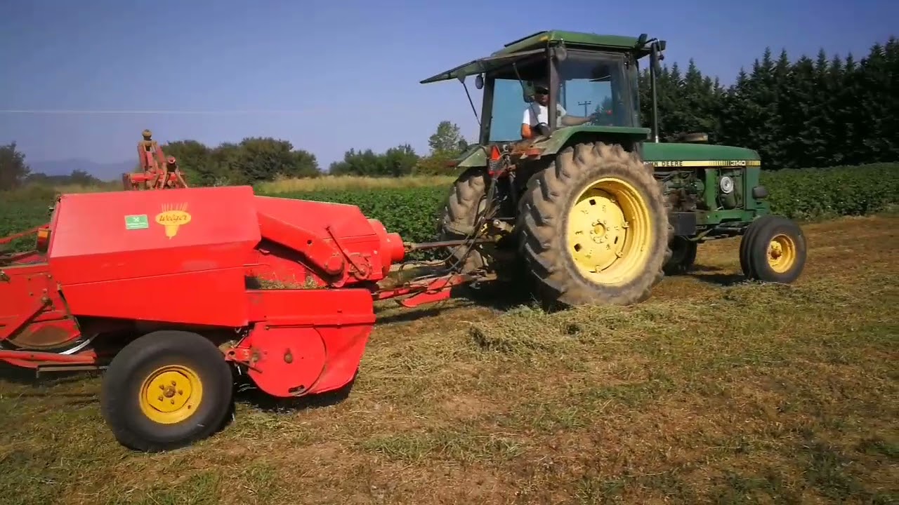 John deere 3140 2wd- Δέσιμο τριφυλλιού με welger ap 71