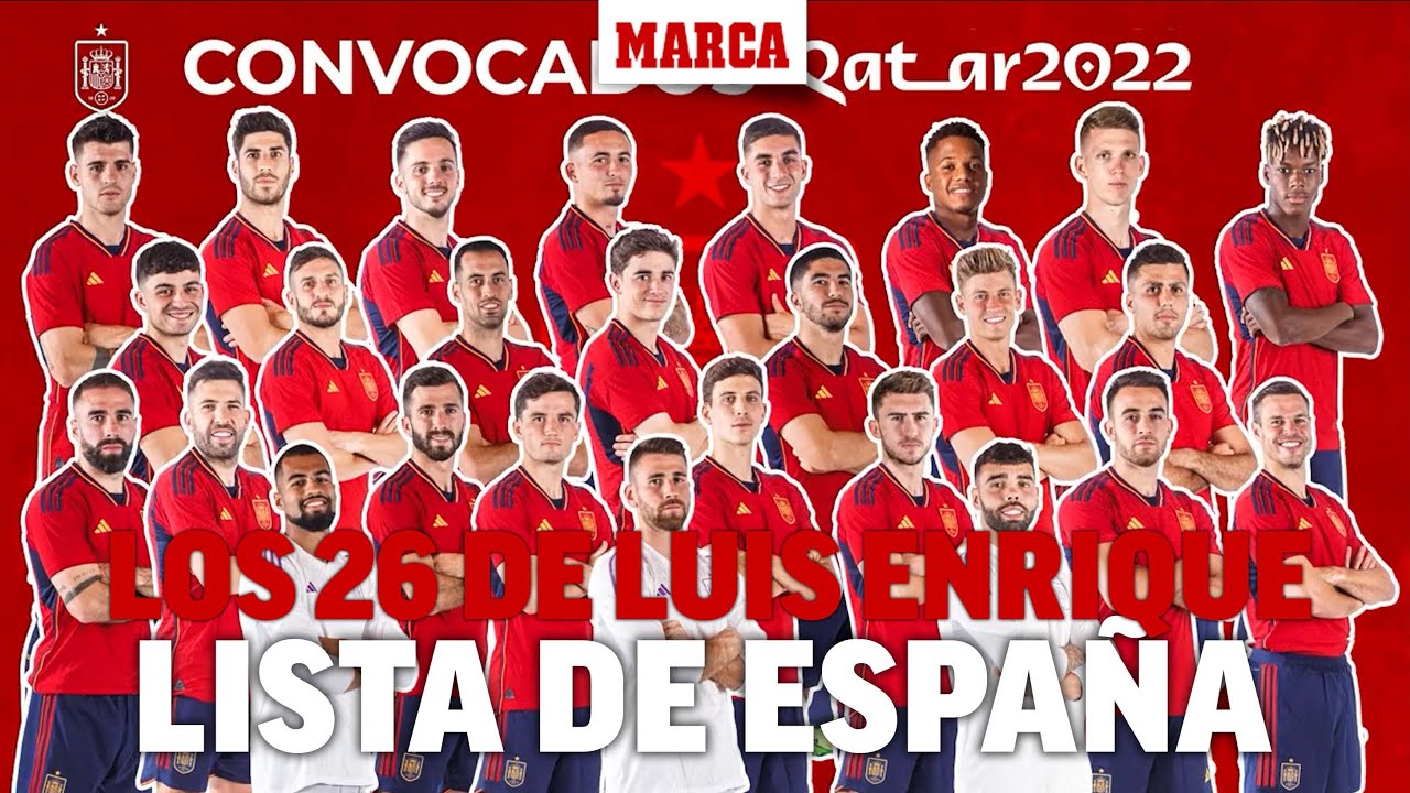 La lista de España para el Mundial: convocatoria de Luis Enrique para Qatar 2022 I MARCA