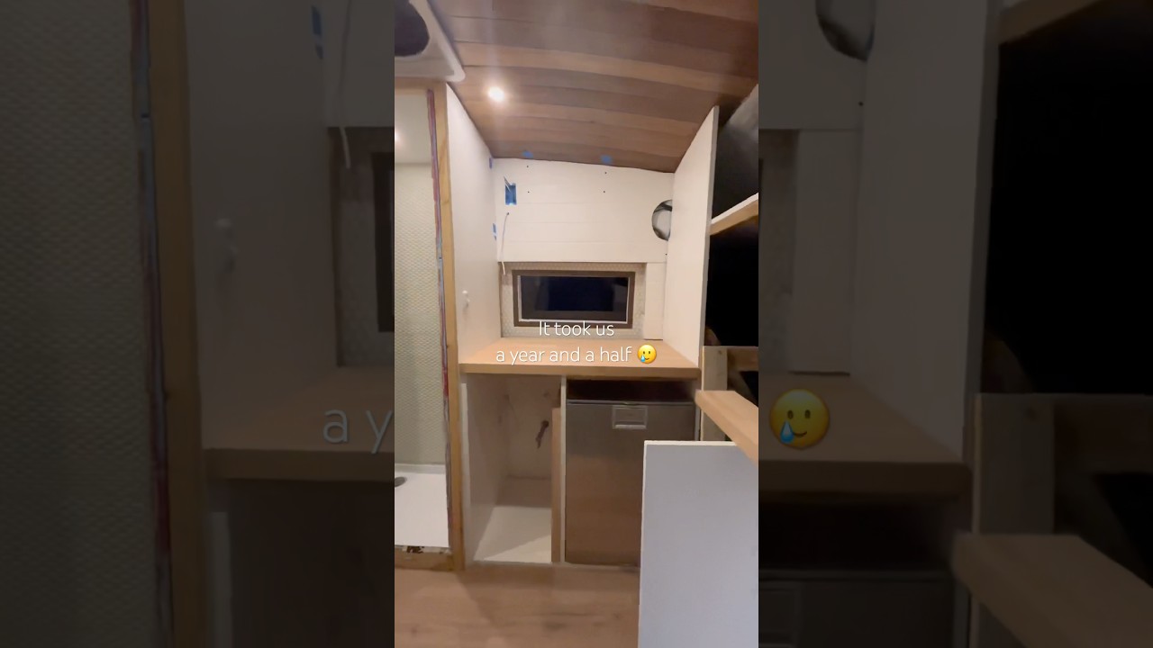 We built our own house on wheels! This is the final result 🥲❤️🚐 #vanlifeexplorers #tinyhouse