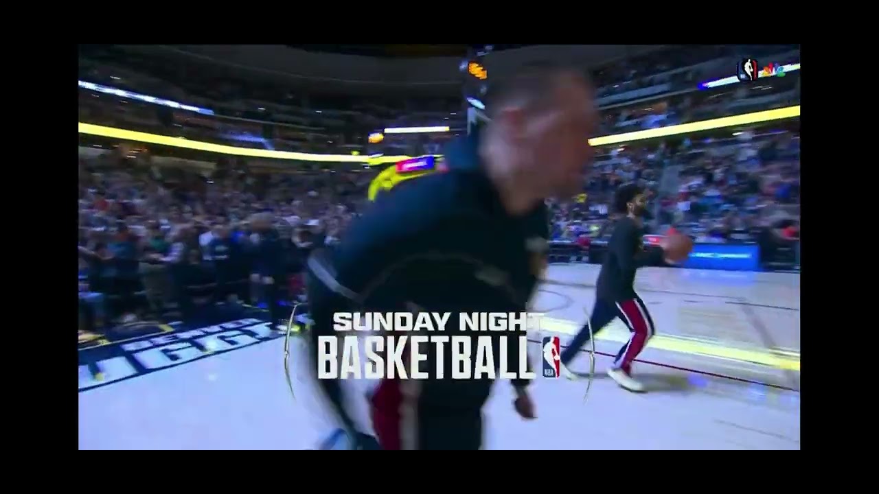 Вступительная заставка к матчу «Оклахома-Сити» против «Денвера» на канале NBC, посвященная баскет...